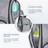 Backpack, 4 Mancro Diaper Bag Large Multifunction Waterproof Travel Baby Changing Bag for Dad Mom with Insulated