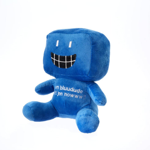 Generic 8-inch Blue Plush Toy, Filled Character Pillow, Suitable for Home Decoration, Collectible Gift, Perfect