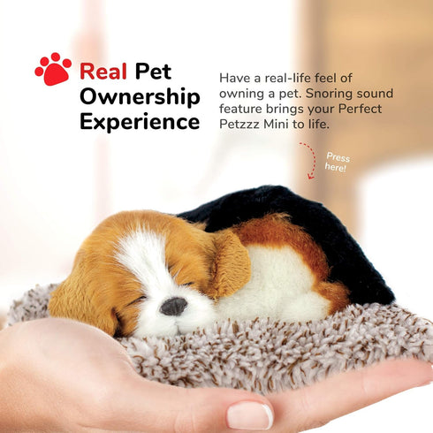 Mini Beagle, Realistic Stuffed Interactive Plush Toy, Electronic Pets Companion Pet Puppy with Synthetic Fur