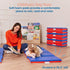 ECR4Kids 4-Section, 2in, Premium Folding Rest Mat, Sleeping Pad, Blue/Red