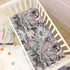 CaTaKu 28"x 52" Toddler Mattress Sheets - Horse Flower Fitted Sheets for Mini Crib, Girls