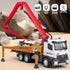 Concrete Pump Truck Toy, Diecast Construction Trucks with Working Water Pump, Lights and Sounds for Kids