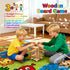 Pichoi 3-8, Montessori Game Wooden Board Game - Multiplayer Family Travel Game - Math Educational Fine Motor Skills Toy