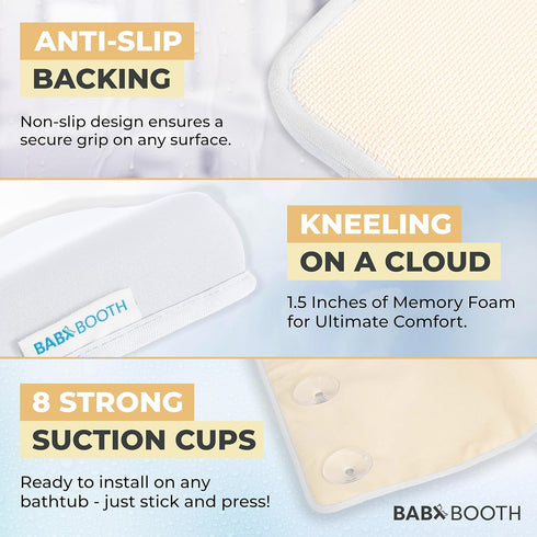 Elbow Elbow Elbow Bath Kneeler and Rest Pad, Extra Thick Baby Bath Kneeling Pad and Pad for Bathtub. Bath Tub Pad