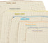 OsoCozy 100% Unbleached Prefold Cloth Diapers Cotton, Durable, Soft, Absorbent, Sustainable & Economical - dims, Fits