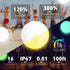 LED Beach Ball with Remote Control, 16 Colors Lights and 4 Light Modes, Pool Toys for Outdoor Beach Party Games