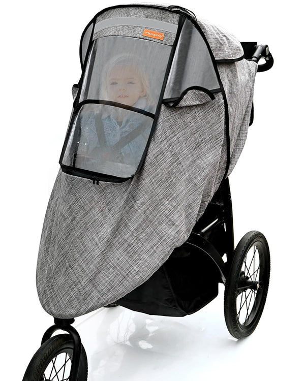 Youpinby Stroller Rain Cover,Universal Stroller Accessory,Waterproof,Windproof Protection,Protect from Dust Snow,Baby Travel Weather Shield(Grey)