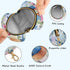 PYBUG Birds Round Pacifier Storage Case, Polyester & TPU Lined with Hook Buckle, Pacifier Container Box for Baby