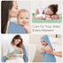 2 Pack 100% 32x32Inch, Looxii Baby Bath Towels Muslin Hooded Baby Towels for Newborn and Infants, Cotton, Large Soft
