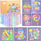 Toptime Sand Art Kits for Kids, 24 Bottles Colored Sand 41 Sheets Sand