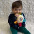 HABA Cuddly Rainbow Round Teether - Soft Multicolored Activity Toy