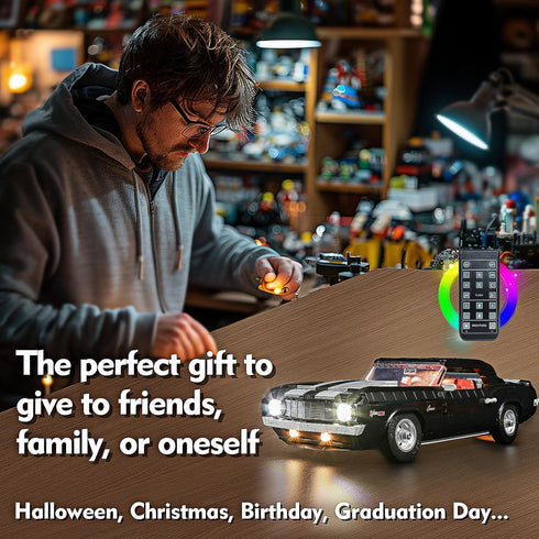 LED Lighting Kit Compatible with Lego Chevrolet Camaro Z28 10304, Light Kit for Model, NOT Included (RC Model)
