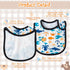 7-Pack Waterproof Cotton Baby Bibs with Hook & Loop Closure - Perfect for Newborns