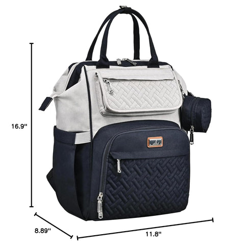 Backpack, Pack BabbleRoo Diaper Bag Multifunction Large Bags with Changing Pad & Stroller Straps Pacifier Case, Unisex