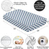 Sweet Jojo Designs Fitted Baby Crib Sheets (Blue and White Gingham Checkered) for Boys, Infant Nursery, Toddler Room