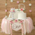 1st Wildflower High Chair Banner Birthday Decorations For Girl Pink Flower Cake Topper Hat Floral Theme Party