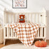 Checkered Baby Blanket, Fleece Baby Blankets, 30''x40'', Khaki, for Boys Girls
