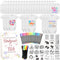 Aisharery Bibs Bodysuits Baby Shower Game Sign Set Newborn Onesies Feeder Gift Fabric