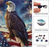 Wooden Puzzle for Adults - Eagle Flag Wooden Jigsaw Puzzles (15.9 * 15.6in-500pcs), Beautiful Puzzle with Box