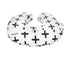 100% Mila Millie Premium Quality Nursing Pillow Cover Nordic Swiss Black Cross Unisex Design Slipcover - Cotton