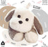 uoozii 16" 3 | Pounds Grey Dog Weighted Stuffed Animals with Unscented Microwavable Heating Pad, Cute Coolable Heatable