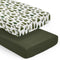 Sweet Jojo Designs 2-Piece Baby Crib Sheets Set (Green Woodland Tree) for