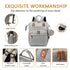 Backpack 3 1 GurZinn Baby Diaper Bag with Changing Station Travel Waterproof in Foldable Pad Unisex Grey