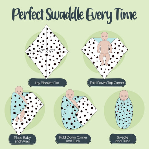 Baby Sparrow 3-Pack 47x47 BabySparrow Muslin Swaddle Blankets Brown Deer Cotton Baby Swaddles for Newborns, Soft