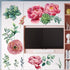 Amaonm Removable 3D Pink Red Peony Flowers Wall Decal - DIY Peel and Stick Art Decor for Kids Bedroom