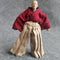 1/12 Samurai Uniform Kimono Clothes for 6" SHF MEZCO - 3ATOYS Vtoys Action Figure Doll Clothes (Red)
