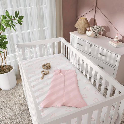 3 Set, Set, (Pack 3) Evolur I Hear You Piece Crib Bedding Machine Washable, Soft and Breathable Toddler Bedding