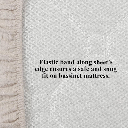 33" 19" (3 1), 2 Pack Onacosht Muslin Bassinet Sheets x Compatible with Mika Micky, KoolaBaby in BabyBond, HARPPA