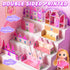 Set 3-5 4-8, Magnetic Tiles Doll House Building Toys with Double Sided Printed Design, Play House Magnetic Blocks