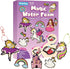 Yrinfay Puffy Paint Kit for Kids - Magic Aqua Princess & Unicorn Puff
