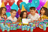 Clown Birthday Party Supplies Set, Circus 1st Birthday Tableware Kit for Kids Includes Plates Napkins Cups