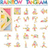 BOHS Translucent Tangram with Multilingual Activity Cards - 1 Inch Thickness, Preschool Gift, Window Puzzle Toys