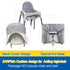Cotton Seat Covers for IKEA Antilop Highchair,Cotton Surface and Cotton Padded,Forest Pattern Foldable Baby Highchair Cover for IKEA Child Chair Cushion (Grey Star)