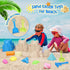 1-3 4 5 6 7 8 9 10 12, Summer FUSPWEAO Beach Toys Sand Toys for Kids, Sand Castle Toys with Castle Bucket, Sand Molds