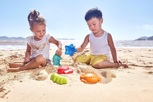 Set Hape Master Bricklayer Beach and Sand Toy Toys, Multicolor, Bold