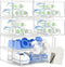 Farazza Clear Baby Bottle Organizer For Cabinet, Storage Bins with Pull-Out Drawers, 6-Pack