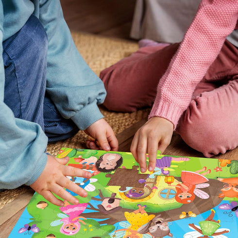 QUOKKA Puzzles for Toddlers 3-5: 4 x 30 Pieces Learning Jigsaw Puzzles for Kids Ages 2-4, Educational Toys