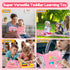 Qizfun Toddler Busy Board Montessori Toys Sensory Busy Book, Educational Learning Travel Toy for Airplane & Car, Keeps