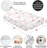 Sweet Jojo Designs Fitted Baby Crib Sheets (Pink/Grey Boho Floral) for Girls, Standard Size