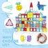 100PCS Set, 4D 3 4 5 6 7 8+ Paaxido Magnetic Tiles, Magnetic Blocks Diamond Magnet Building Blocks, STEM Preschool