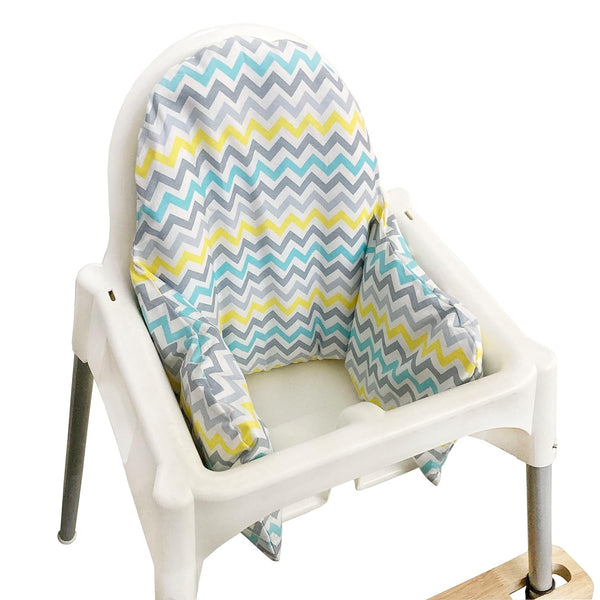 Inflatable Inner Cover for IKEA Antilop Highchair, Cotton Fabric (Cover Only, Wave)
