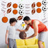 18 Pieces Sports Party Decorations, Sports Themed Birthday Supplies with 2 Banners and 16 Hanging Swirl Paper Garland