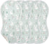decor gift 4 Pack 22x11in Cotton Baby Burp Cloths Easy Care Mint Six Playful Bunny spit up Cloth for Gender Neutral