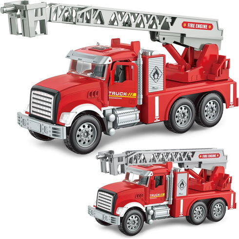 Toddler Boy Toys, Fire Trucks for Toddlers 3-5, Lights Music Toy Cars
