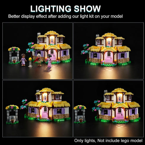 LED Light Kit for Lego Disney Asha’s Cottage 43231 Building Set, Creative Lighting kit Compatible with Lego 43231 (Lights Only, No Lego Set) by Rorliny