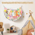 60 Hammock Yecaye IN Stuffed Animal Net Large, Hanging Stuffed Animal Storage with Handmade Macrame Tassels, Net